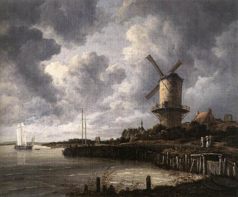 RUISDAEL, Jacob Isaackszon van The Windmill at Wijk bij Duurstede af china oil painting image